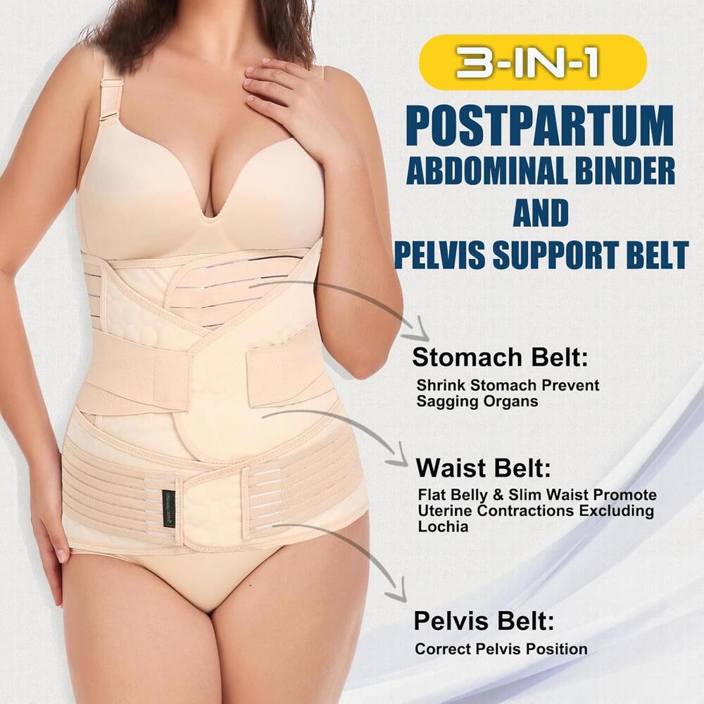 ChongErfei 3in1 Postpartum Support Belly waist Sizz Large - Picture 2 of 9